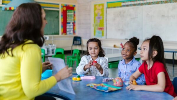 ADHD NY children in listening to a teacher