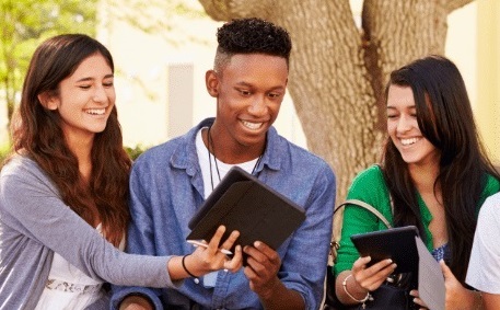 students in a small group
